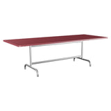 Schaffner Säntis Table repas rabattable 240x90cm – Bordeaux 38 / Galvanisé à chaud 02