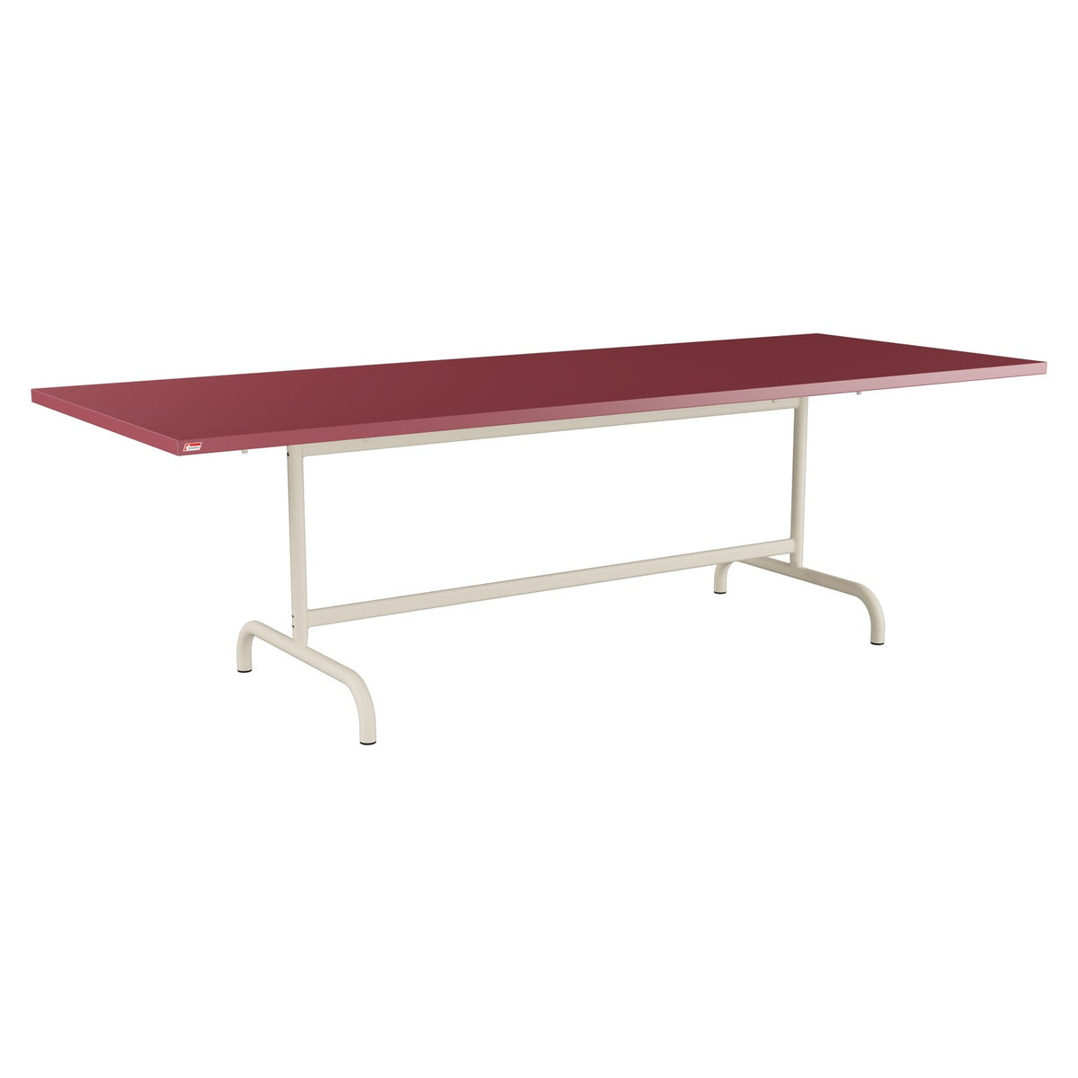 Schaffner Säntis Table repas rabattable 240x90cm – Bordeaux 38 / Sable Pastel 15