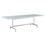 Schaffner Säntis Table repas rabattable 240x90cm – Bleu Pastel 51 / Galvanisé à chaud 02