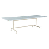 Schaffner Säntis Table repas rabattable 240x90cm – Bleu Pastel 51 / Sable Pastel 15