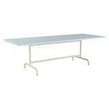 Schaffner Säntis Table repas rabattable 240x90cm – Bleu Pastel 51 / Vert Pastel 64