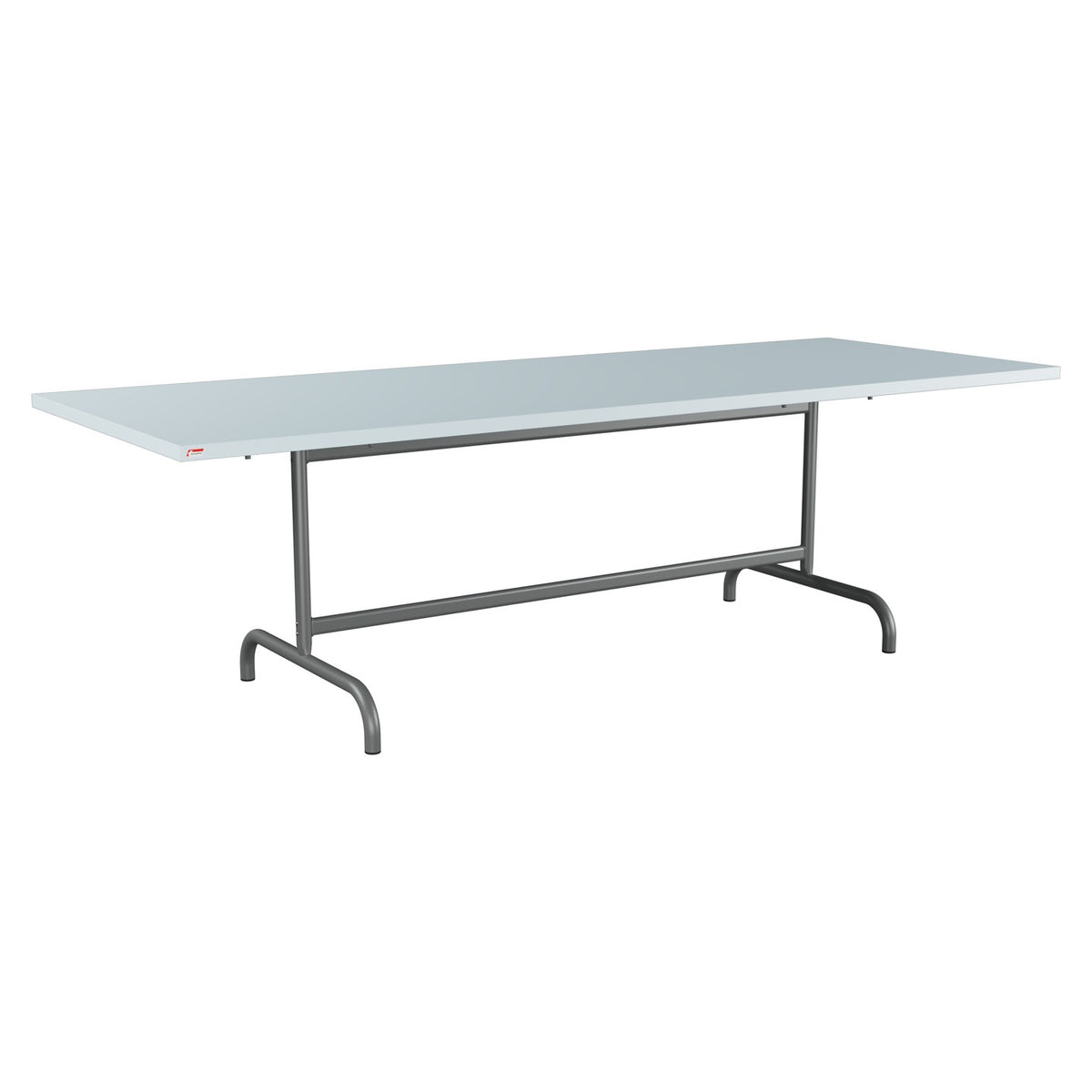 Schaffner Säntis Table repas rabattable 240x90cm – Bleu Pastel 51 / Graphite 73