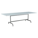 Schaffner Säntis Table repas rabattable 240x90cm – Bleu Pastel 51 / Graphite 73