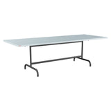 Schaffner Säntis Table repas rabattable 240x90cm – Bleu Pastel 51 / Noir 91