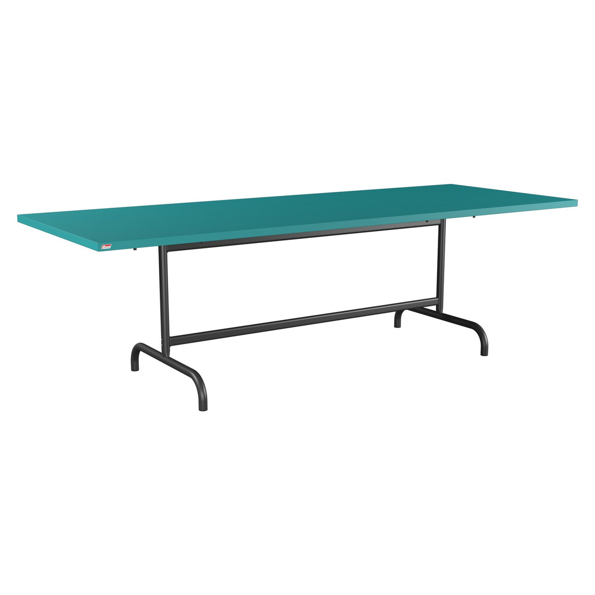 Schaffner Säntis Table repas rabattable 240x90cm – Bleu Kali 56 / Anthracite 77