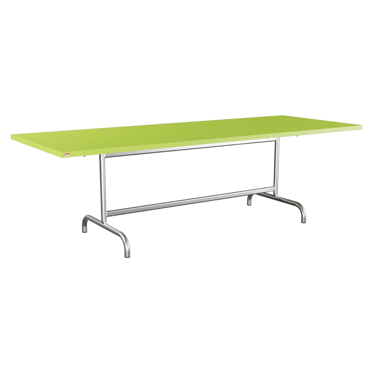 Schaffner Säntis Table repas rabattable 240x90cm – Vert clair 63 / Galvanisé à chaud 02
