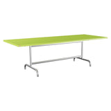 Schaffner Säntis Table repas rabattable 240x90cm – Vert clair 63 / Galvanisé à chaud 02