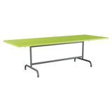 Schaffner Säntis Table repas rabattable 240x90cm – Vert clair 63 / Graphite 73