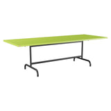 Schaffner Säntis Table repas rabattable 240x90cm – Vert clair 63 / Anthracite 77