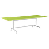 Schaffner Säntis Table repas rabattable 240x90cm – Vert clair 63 / Gris Argent 78
