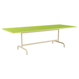 Schaffner Säntis Table repas rabattable 240x90cm – Vert clair 63 / Marron Pastel 83