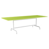 Schaffner Säntis Table repas rabattable 240x90cm – Vert clair 63 / Blanc 90
