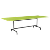 Schaffner Säntis Table repas rabattable 240x90cm – Vert clair 63 / Noir 91