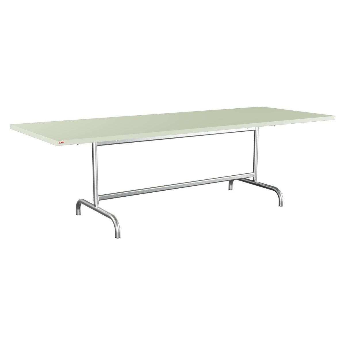 Schaffner Säntis Table repas rabattable 240x90cm – Vert Pastel 64 / Galvanisé à chaud 02