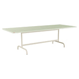 Schaffner Säntis Table repas rabattable 240x90cm – Vert Pastel 64 / Sable Pastel 15