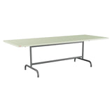 Schaffner Säntis Table repas rabattable 240x90cm – Vert Pastel 64 / Graphite 73