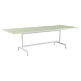 Schaffner Säntis Table repas rabattable 240x90cm – Vert Pastel 64 / Gris Argent 78