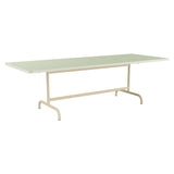 Schaffner Säntis Table repas rabattable 240x90cm – Vert Pastel 64 / Marron Pastel 83