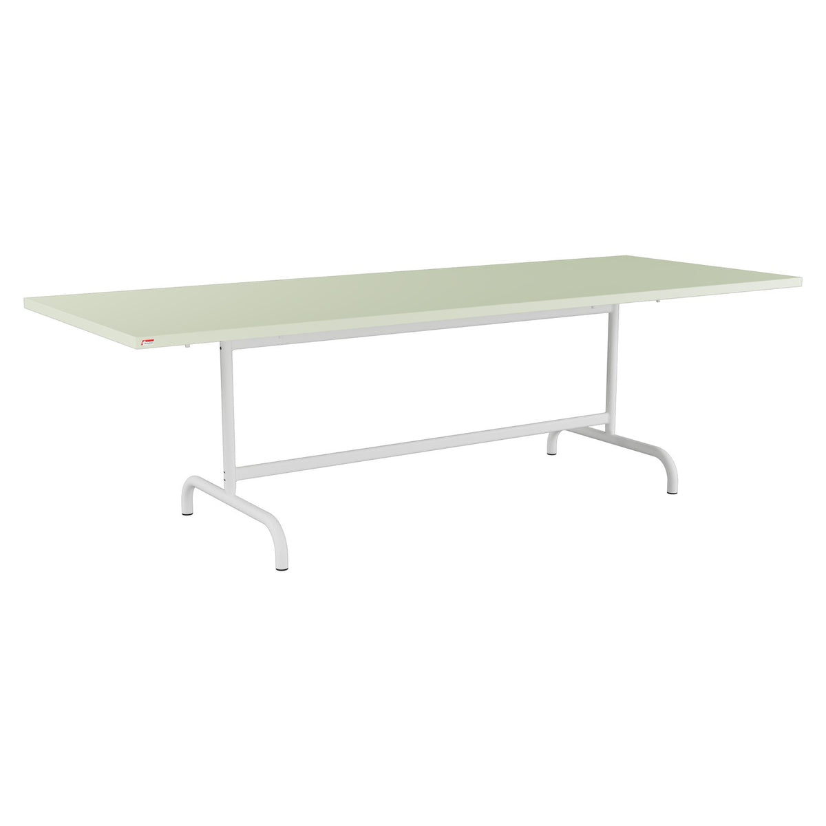 Schaffner Säntis Table repas rabattable 240x90cm – Vert Pastel 64 / Blanc 90