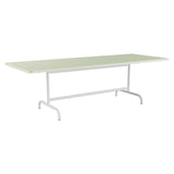 Schaffner Säntis Table repas rabattable 240x90cm – Vert Pastel 64 / Blanc 90