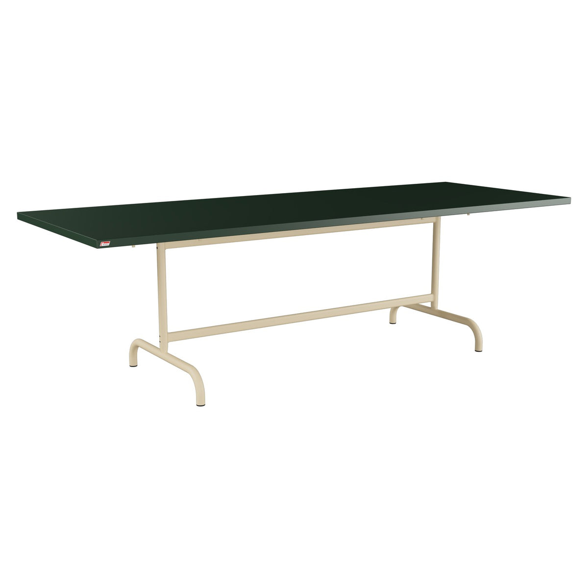 Schaffner Säntis Table repas rabattable 240x90cm – Vert Sapin 66 / Marron Pastel 83
