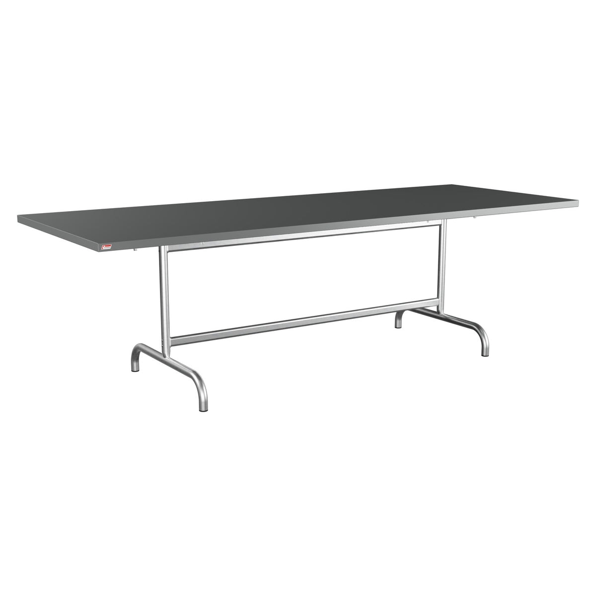 Schaffner Säntis Table repas rabattable 240x90cm – Graphite 73 / Galvanisé à chaud 02