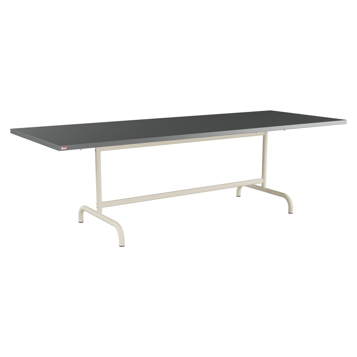 Schaffner Säntis Table repas rabattable 240x90cm – Graphite 73 / Sable Pastel 15