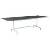 Schaffner Säntis Table repas rabattable 240x90cm – Graphite 73 / Bleu Pastel 51