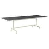 Schaffner Säntis Table repas rabattable 240x90cm – Graphite 73 / Vert Pastel 64
