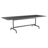 Schaffner Säntis Table repas rabattable 240x90cm – Graphite 73 / Anthracite 77