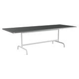 Schaffner Säntis Table repas rabattable 240x90cm – Graphite 73 / Gris Argent 78