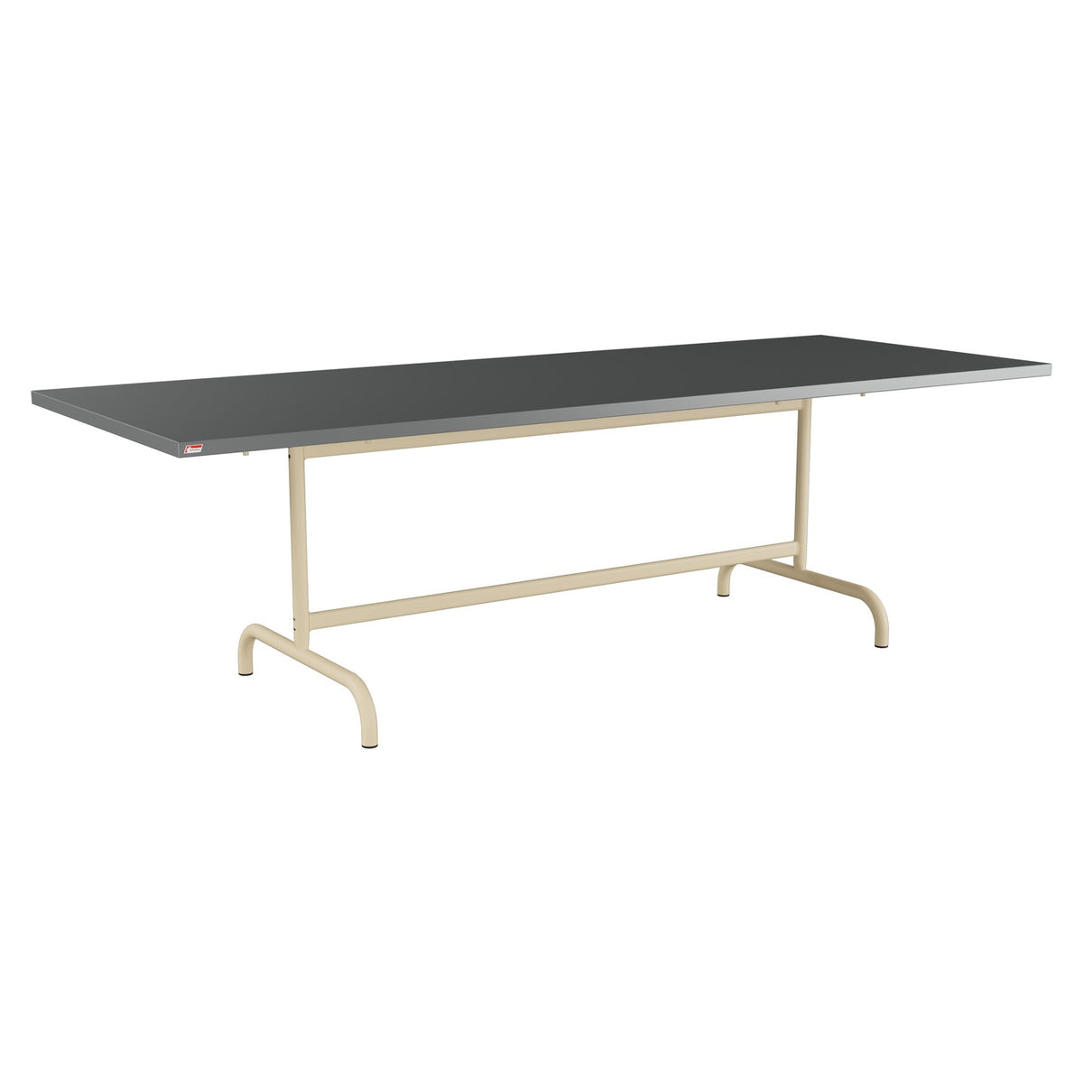 Schaffner Säntis Table repas rabattable 240x90cm – Graphite 73 / Marron Pastel 83