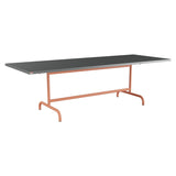 Schaffner Säntis Table repas rabattable 240x90cm – Graphite 73 / Terracotta 84
