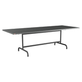 Schaffner Säntis Table repas rabattable 240x90cm – Graphite 73 / Noir 91