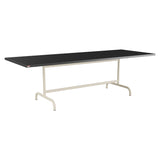 Schaffner Säntis Table repas rabattable 240x90cm – Anthracite 77 / Sable Pastel 15