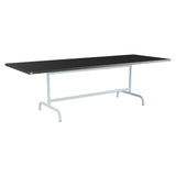 Schaffner Säntis Table repas rabattable 240x90cm – Anthracite 77 / Bleu Pastel 51