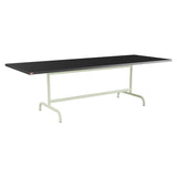 Schaffner Säntis Table repas rabattable 240x90cm – Anthracite 77 / Vert Pastel 64