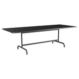 Schaffner Säntis Table repas rabattable 240x90cm – Anthracite 77 / Noir 91