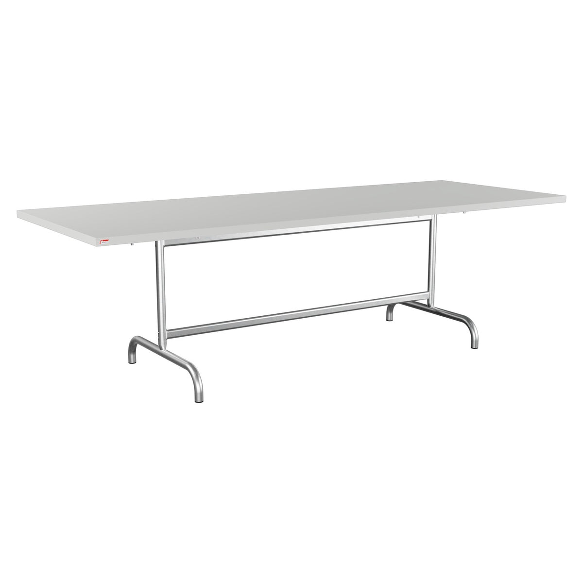 Schaffner Säntis Table repas rabattable 240x90cm – Gris Argent 78 / Galvanisé à chaud 02