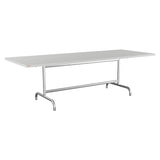 Schaffner Säntis Table repas rabattable 240x90cm – Gris Argent 78 / Galvanisé à chaud 02