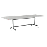 Schaffner Säntis Table repas rabattable 240x90cm – Gris Argent 78 / Graphite 73