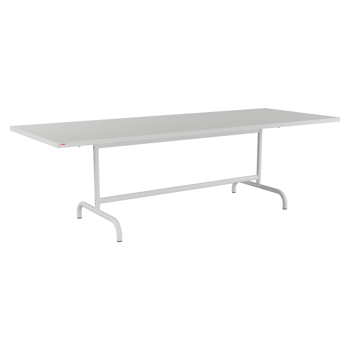 Schaffner Säntis Table repas rabattable 240x90cm – Gris Argent 78 / Gris Argent 78