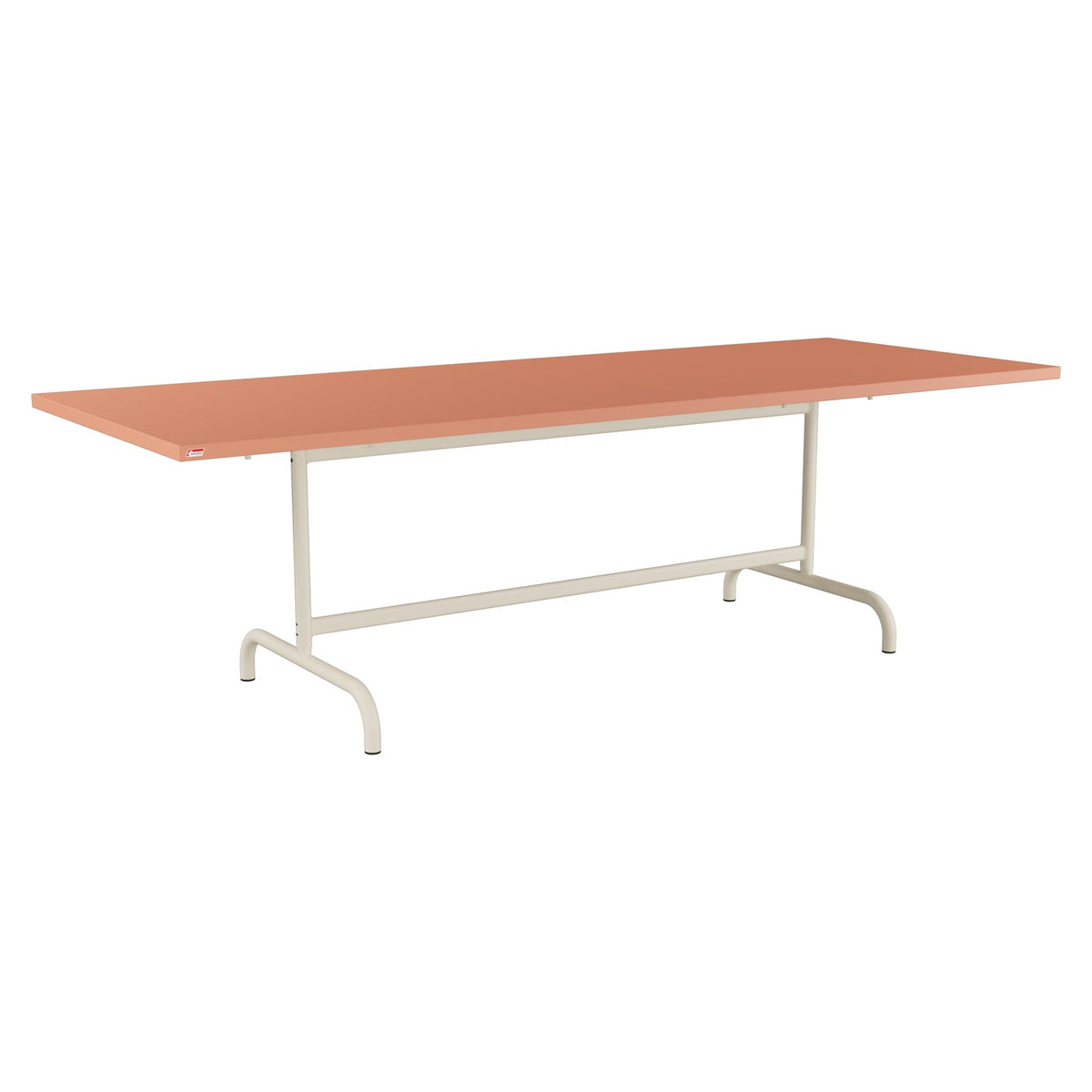 Schaffner Säntis Table repas rabattable 240x90cm – Terracotta 84 / Sable Pastel 15