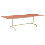 Schaffner Säntis Table repas rabattable 240x90cm – Terracotta 84 / Marron Pastel 83