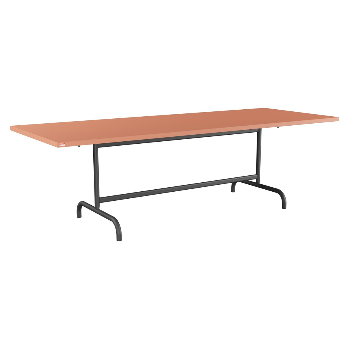 Schaffner Säntis Table repas rabattable 240x90cm – Terracotta 84 / Noir 91