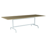 Schaffner Säntis Table repas rabattable 240x90cm – Champagne 85 / Bleu Pastel 51
