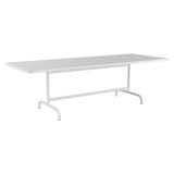 Schaffner Säntis Table repas rabattable 240x90cm – Blanc 90 / Blanc 90