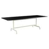 Schaffner Säntis Table repas rabattable 240x90cm – Noir 91 / Sable Pastel 15