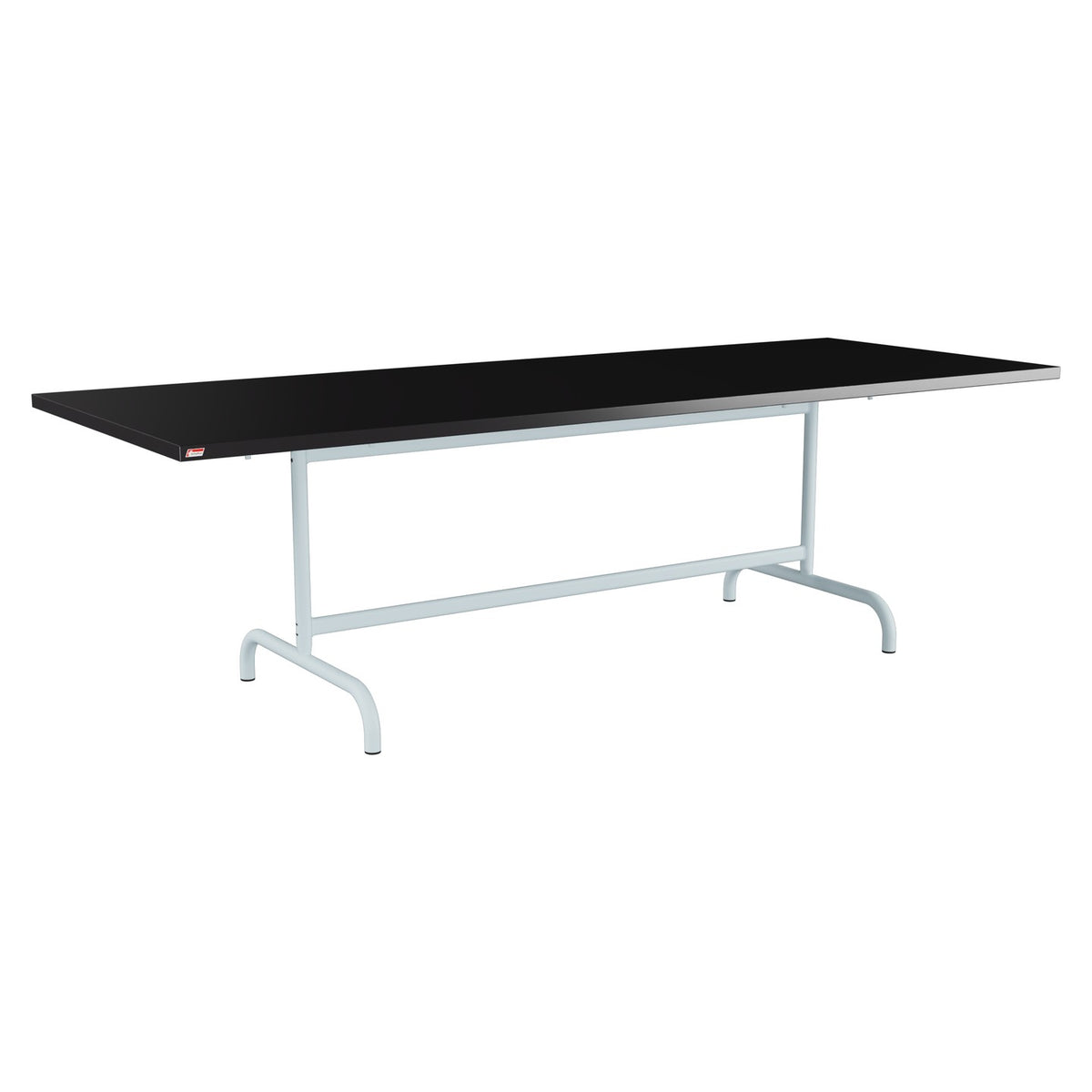 Schaffner Säntis Table repas rabattable 240x90cm – Noir 91 / Bleu Pastel 51