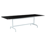 Schaffner Säntis Table repas rabattable 240x90cm – Noir 91 / Bleu Pastel 51